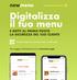 Digitalizza il tuo menu e metti al primo posto la sicurezza del tuo cliente!